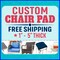 Custom CHAIR PAD, Chair CUSHION, stool pad with 100 polyester fabric product 1